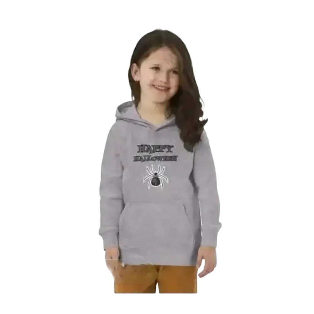 Kinder Hoodie mit Spinnenmotiv aus Baumwolle, unisex, für Mädchen und Jungen, geeignet für 4-12 Jahre, bequem und warm.