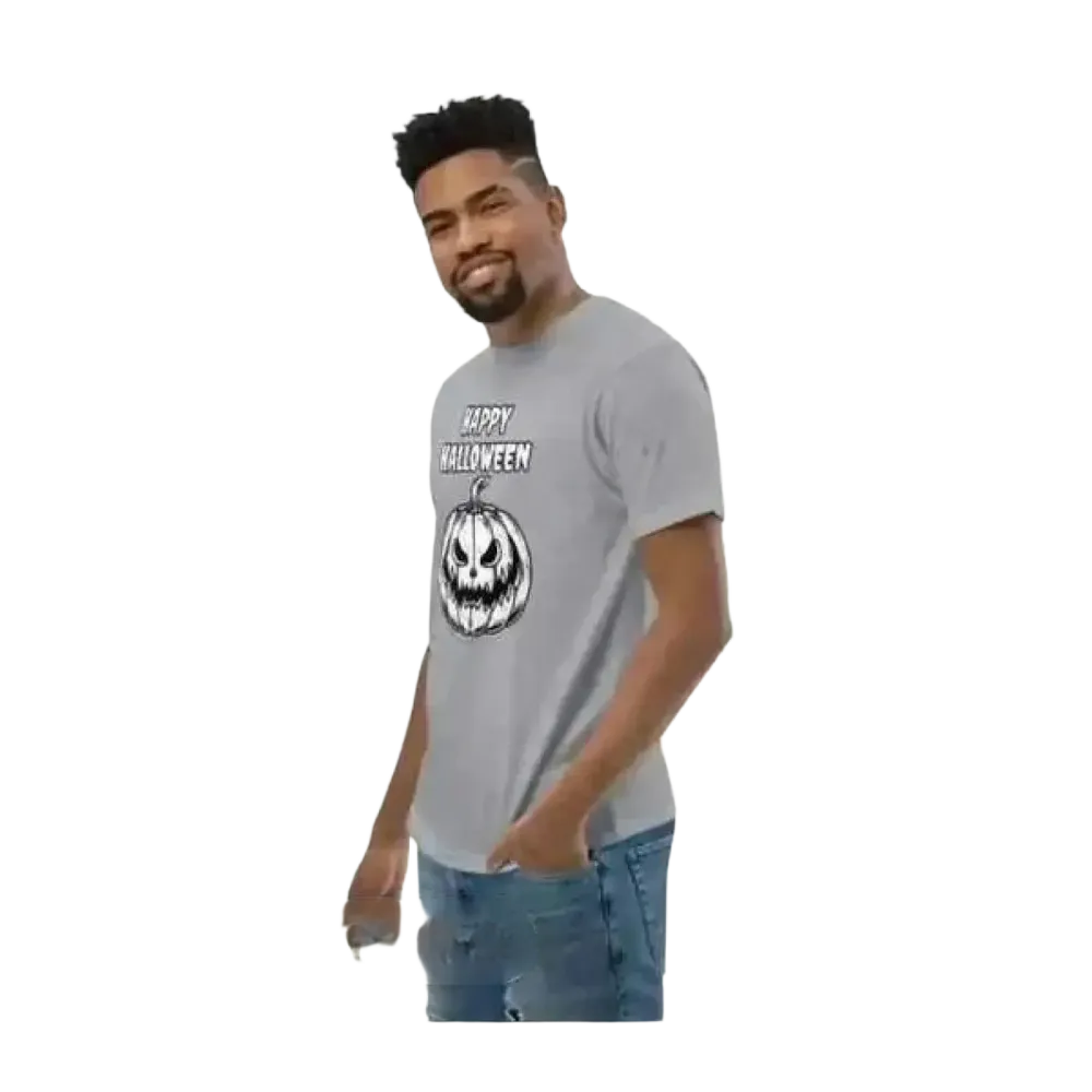 Herren Halloween Grafik Unisex T-Shirt aus Baumwolle, bedruckbar, in XS bis 3XL, für jeden Anlass, von BUYATHOME24