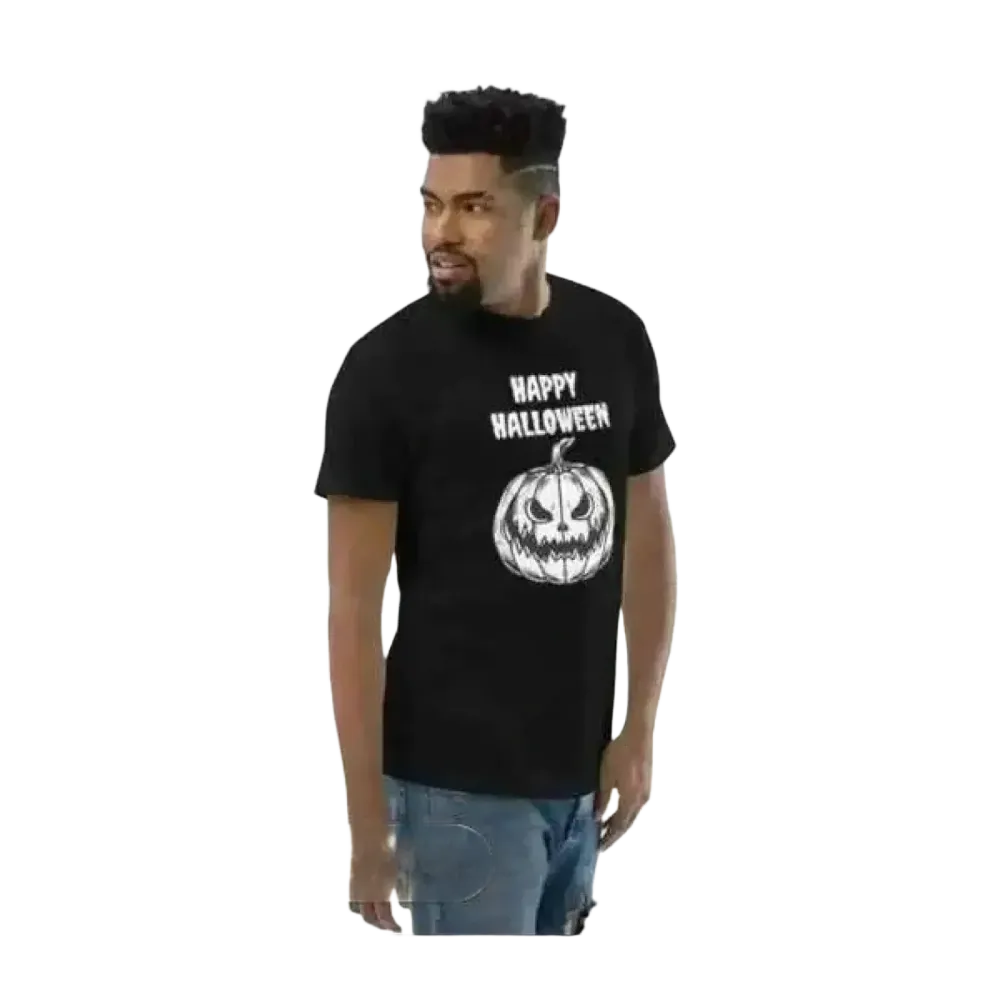 Herren Halloween Rundhalsshirt aus Baumwolle, unisex Grafik T-Shirt in XS-3XL, individuell bedruckbar, bei BUYATHOME24
