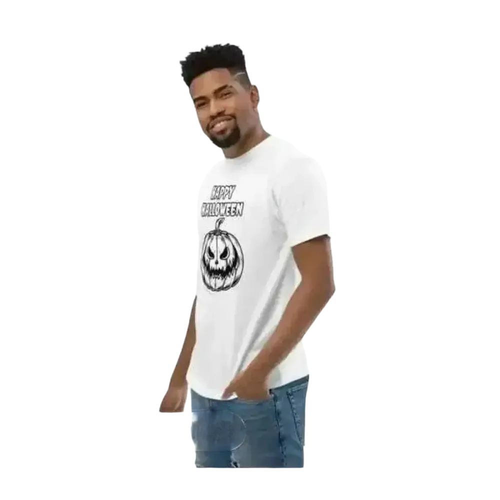 Herren-Unisex Halloween Grafik T-Shirt aus Baumwolle, bedruckbar, in XS-3XL, bequemes T-Shirt für jeden Anlass, von BUYATHOME24