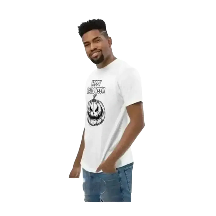 Herren-Unisex Halloween Grafik T-Shirt aus Baumwolle, bedruckbar, in XS-3XL, bequemes T-Shirt für jeden Anlass, von BUYATHOME24