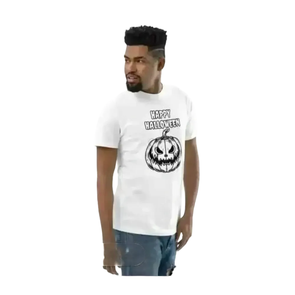 Herren Halloween Unisex T-Shirt aus Baumwolle mit Grafik, bedruckbar, in XS bis 3XL, ideal für jeden Anlass