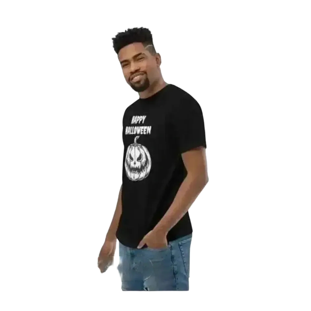 Herren-Baumwoll-T-Shirt mit Halloween-Grafik, Unisex, in XS bis 3XL, individuell bedruckbar, für jeden Anlass bei BUYATHOME24