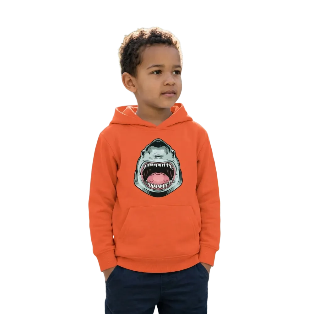 Halloween Hai Hoodie für Jungen, Kapuzenpullover mit Hai-Grafik, geeignet für Kinder von 4-12 Jahren, von BUYATHOME24