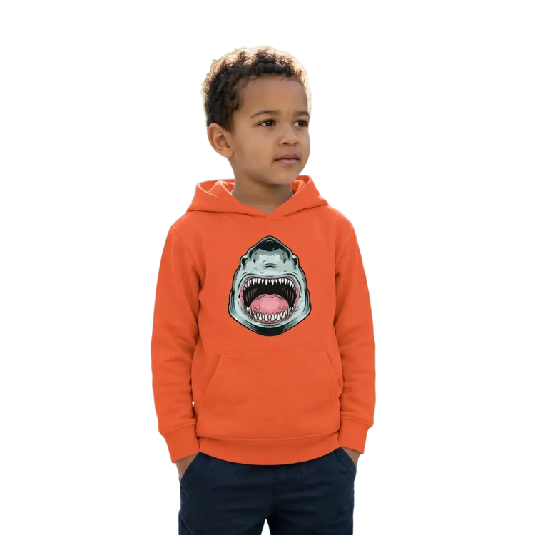 Halloween Hai Hoodie für Jungen, Kapuzenpullover mit Hai-Grafik, geeignet für Kinder von 4-12 Jahren, von BUYATHOME24
