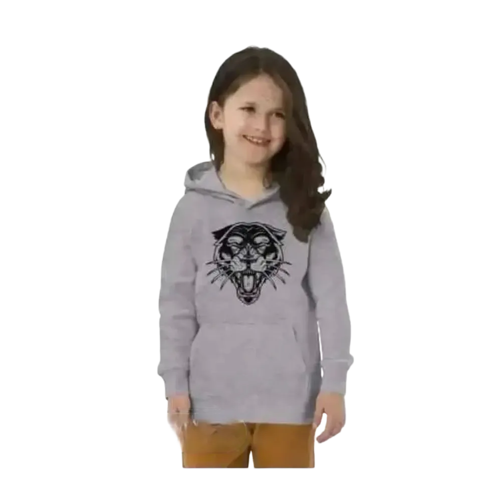 Unisex Kinder-Hoodie aus Baumwolle mit Halloween-Tierdruck, Kapuzenpullover für Mädchen und Jungen, 4-12 Jahre