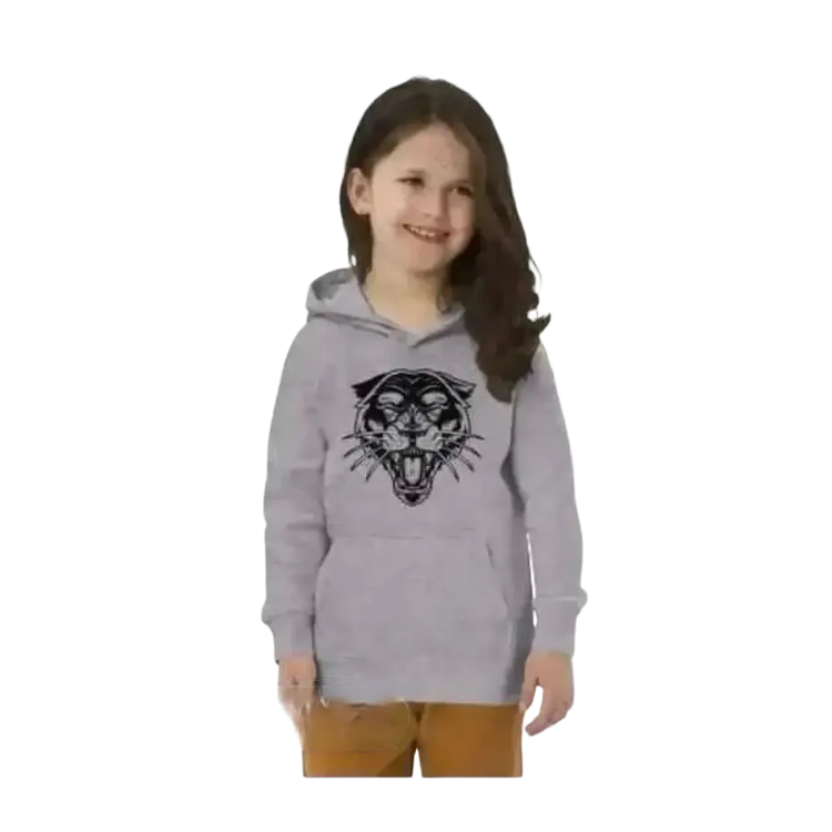 Unisex Kinder-Hoodie aus Baumwolle mit Halloween-Tierdruck, Kapuzenpullover für Mädchen und Jungen, 4-12 Jahre