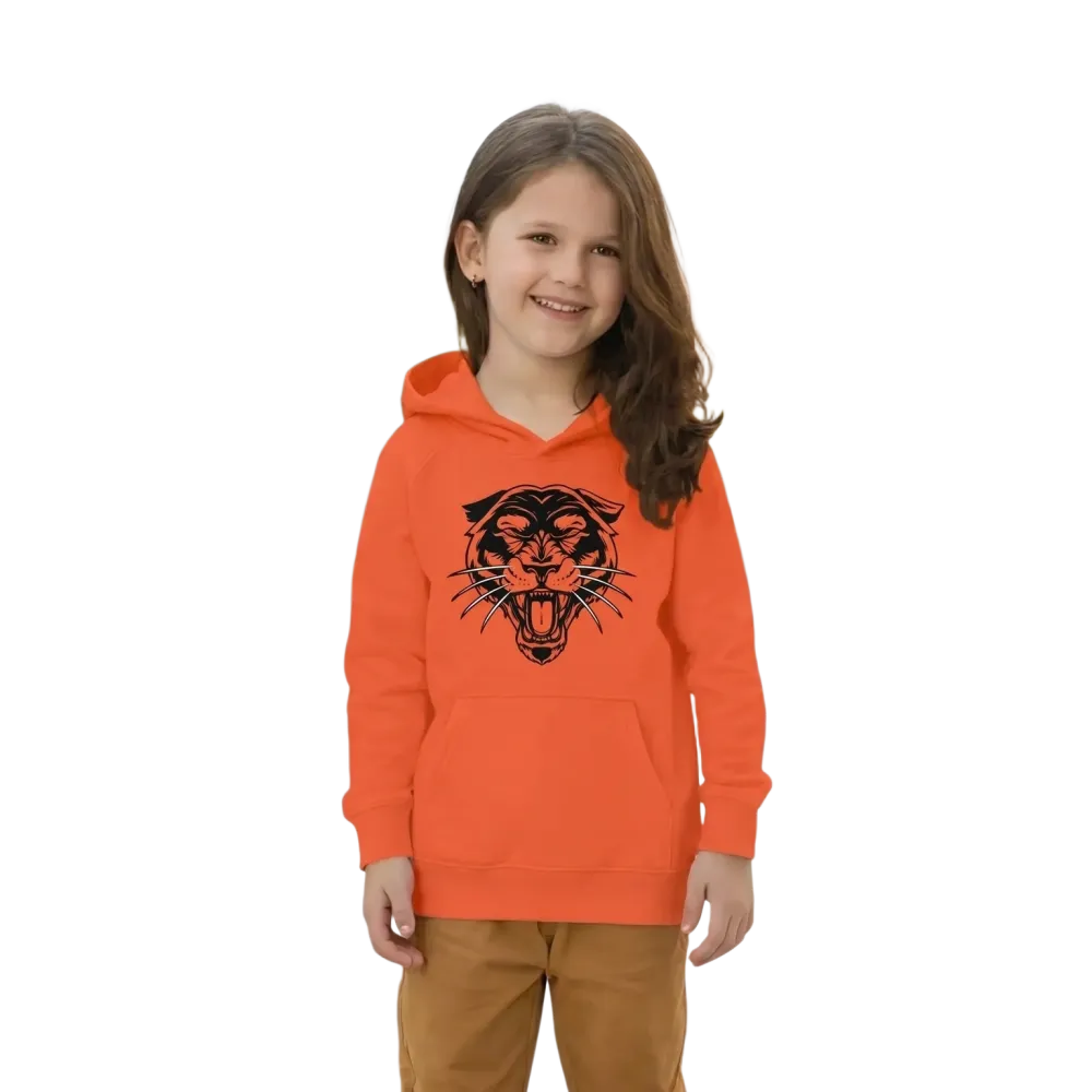 Halloween Tierdruck Kinder-Hoodie von BUYATHOME24, unisex Kapuzenpullover mit Tiergrafik für 4-12 Jahre