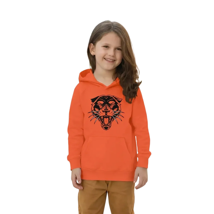 Halloween Tierdruck Kinder-Hoodie von BUYATHOME24, unisex Kapuzenpullover mit Tiergrafik für 4-12 Jahre