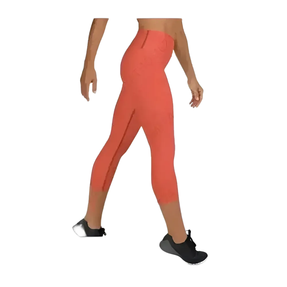 Damen Capri-Leggings von BUYATHOME24 mit UV-Schutz und 4-Wege-Stretch, in den Größen XS bis XL, ideal für Yoga und Freizeit.