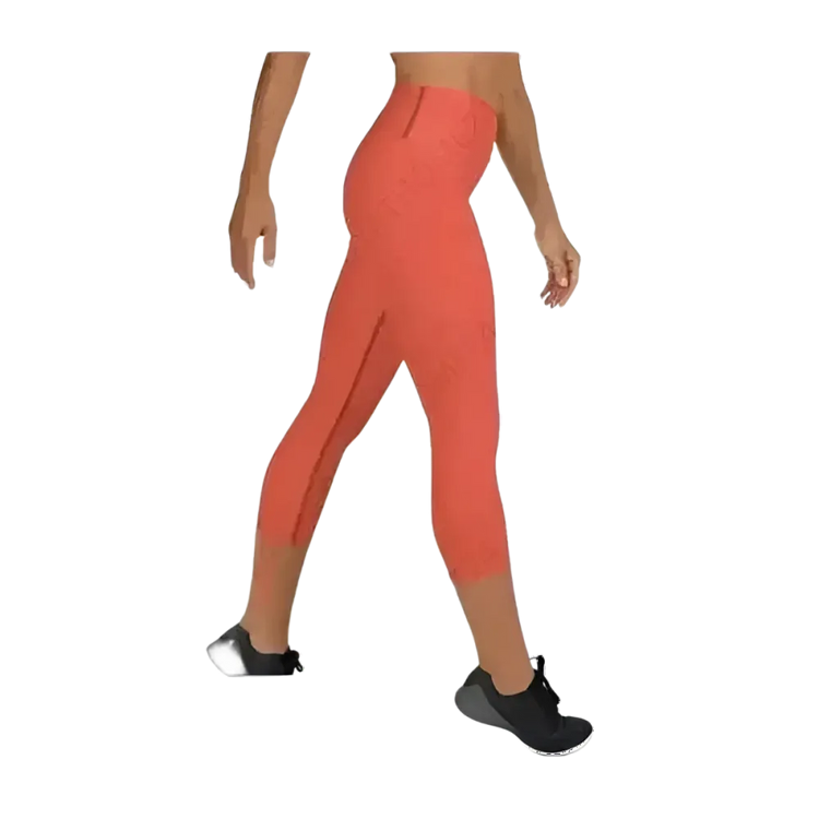 Damen Capri-Leggings von BUYATHOME24 mit UV-Schutz und 4-Wege-Stretch, in den Größen XS bis XL, ideal für Yoga und Freizeit.