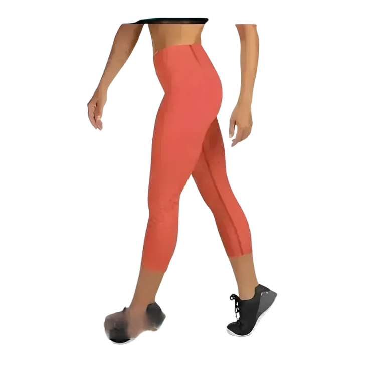 Damen Capri-Leggings von BUYATHOME24 mit UV-Schutz und 4-Wege-Stretch, in XS bis XL, für Yoga und Freizeit.