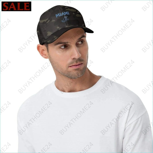 Herren Baseball Cap 54 cm - 60 cm - BUYATHOME24 - bestickt - GERMANY - Baseball Cap, HERRENMODE