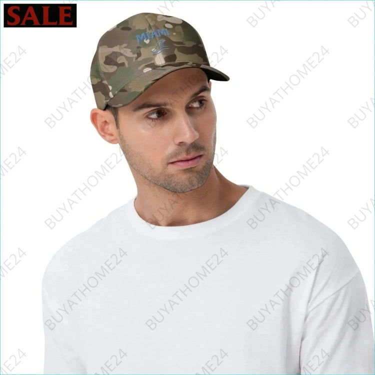 Herren Baseball Cap 54 cm - 60 cm - BUYATHOME24 - bestickt - GERMANY - Baseball Cap, HERRENMODE