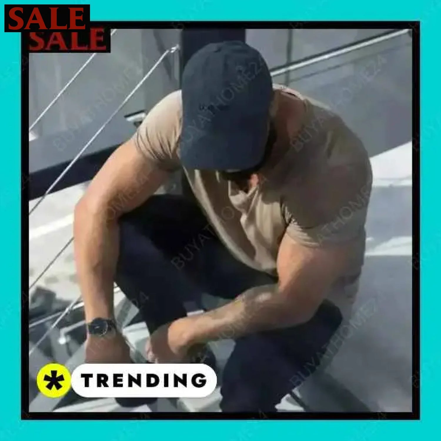 Herren Dad Cap Sommer Cap aus Baumwolle in flexibler Einheitsgröße  Textildruck BUYATHOME24, T-Shirts BUYATHOME24, Hoodies BUYATHOME24,  Hosen BUYATHOME24, Jacken BUYATHOME24, Schuhe BUYATHOME24