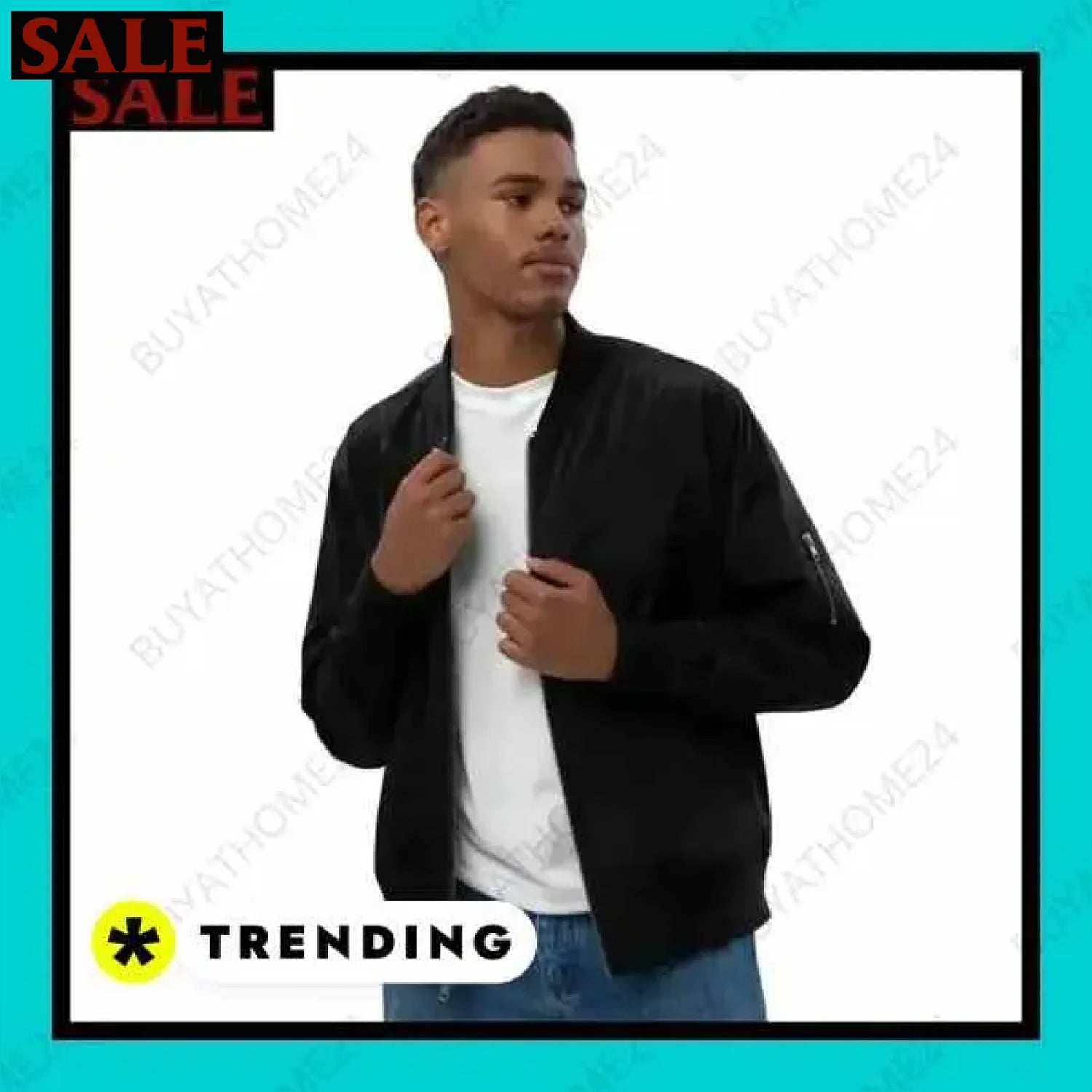 • Pilotenjacke I Herren Damen Fliegerjacke XS-3XL  Textildruck BUYATHOME24, T-Shirts BUYATHOME24, Hoodies BUYATHOME24,  Hosen BUYATHOME24, Jacken BUYATHOME24, Schuhe BUYATHOME24