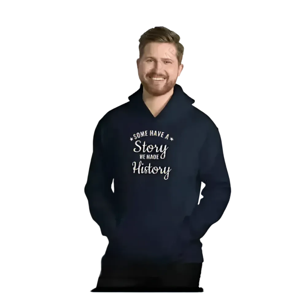 Grauer unisex Baumwoll-Hoodie mit Grafik, Herren und Damen, in Größe S bis 5XL, bequem und stylisch für Alltag.