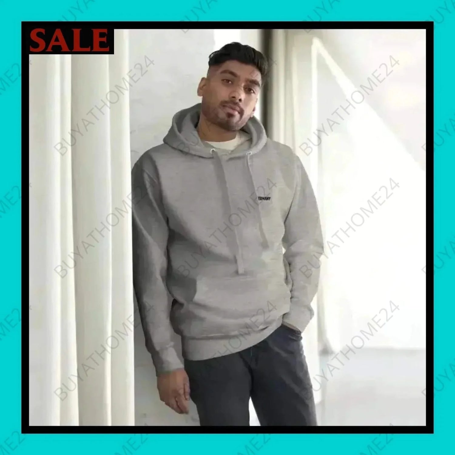 Herren Hoodie S-3XL - BUYATHOME24 - bestickt - GERMANY - HERRENMODE, Hoodie, YOUR STYLE