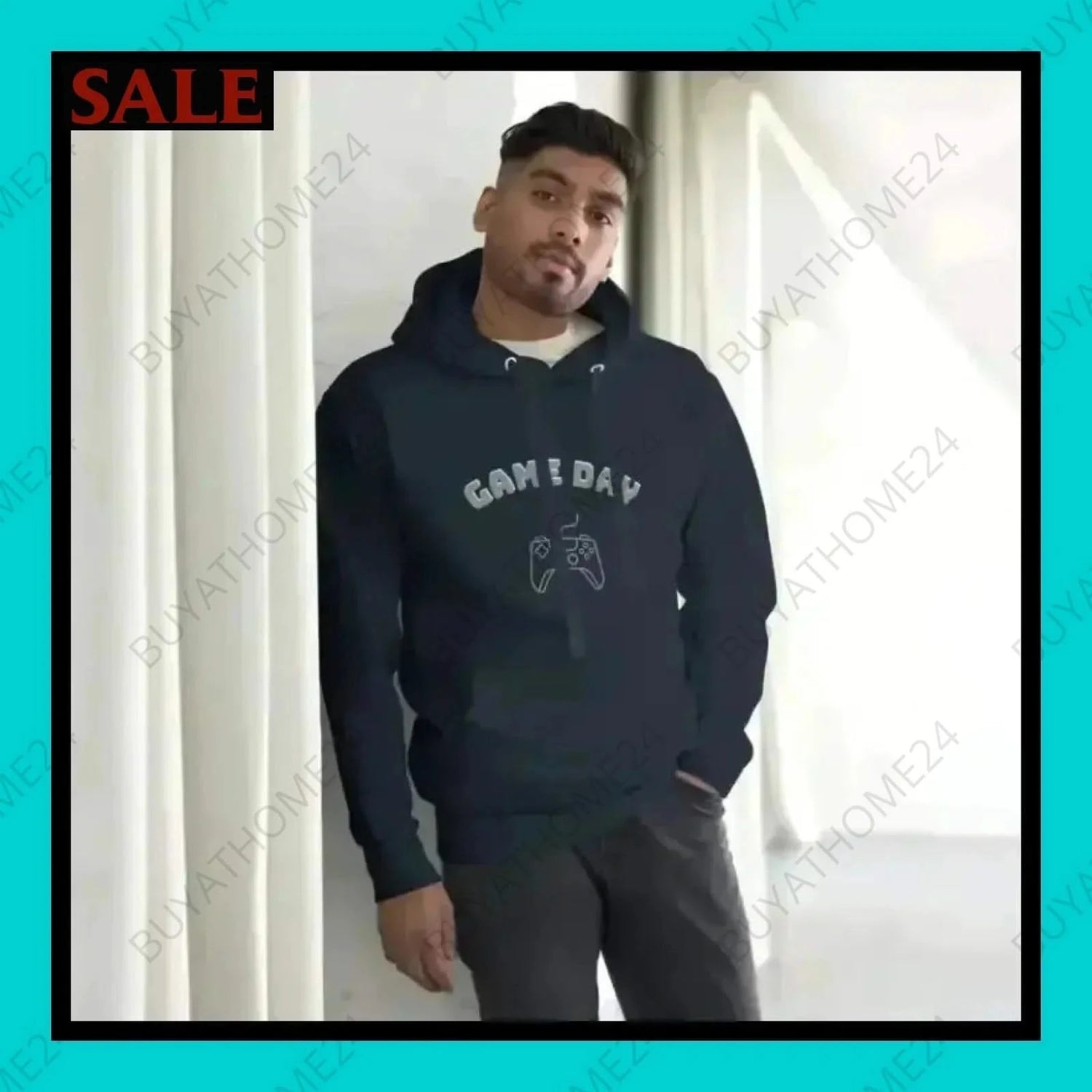 Herren Hoodie S-3XL - BUYATHOME24 - Hoodiedruck - GERMANY - HERRENMODE, Hoodie