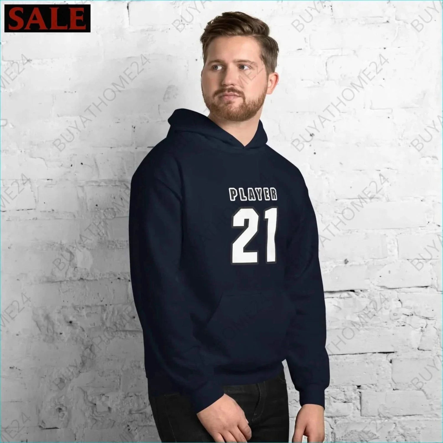 Herren Hoodie S-5XL - BUYATHOME24 - Hoodiedruck - GERMANY - HERRENMODE, Hoodie