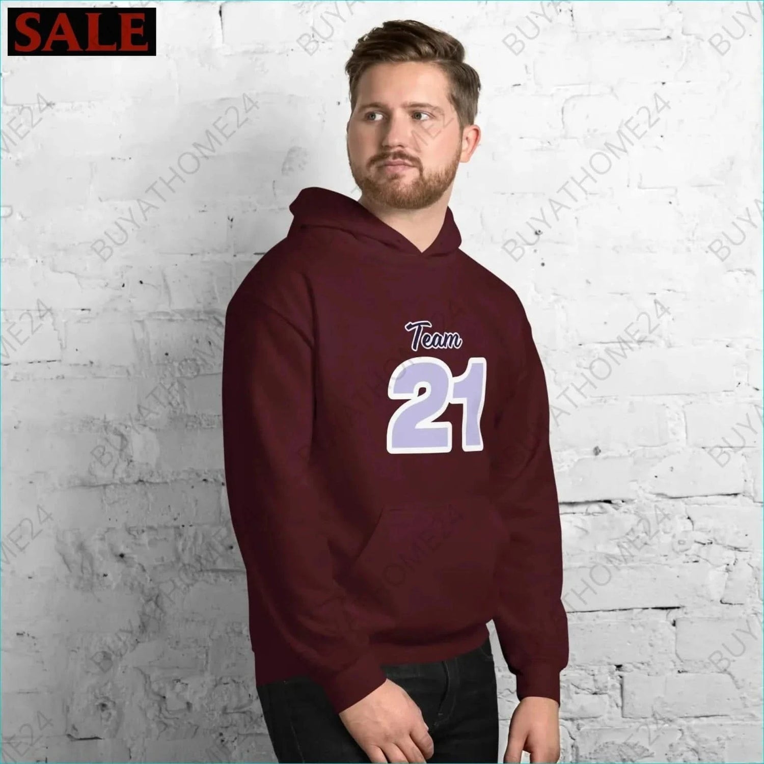 Herren Hoodie S-5XL - BUYATHOME24 - Hoodiedruck - GERMANY - HERRENMODE, Hoodie