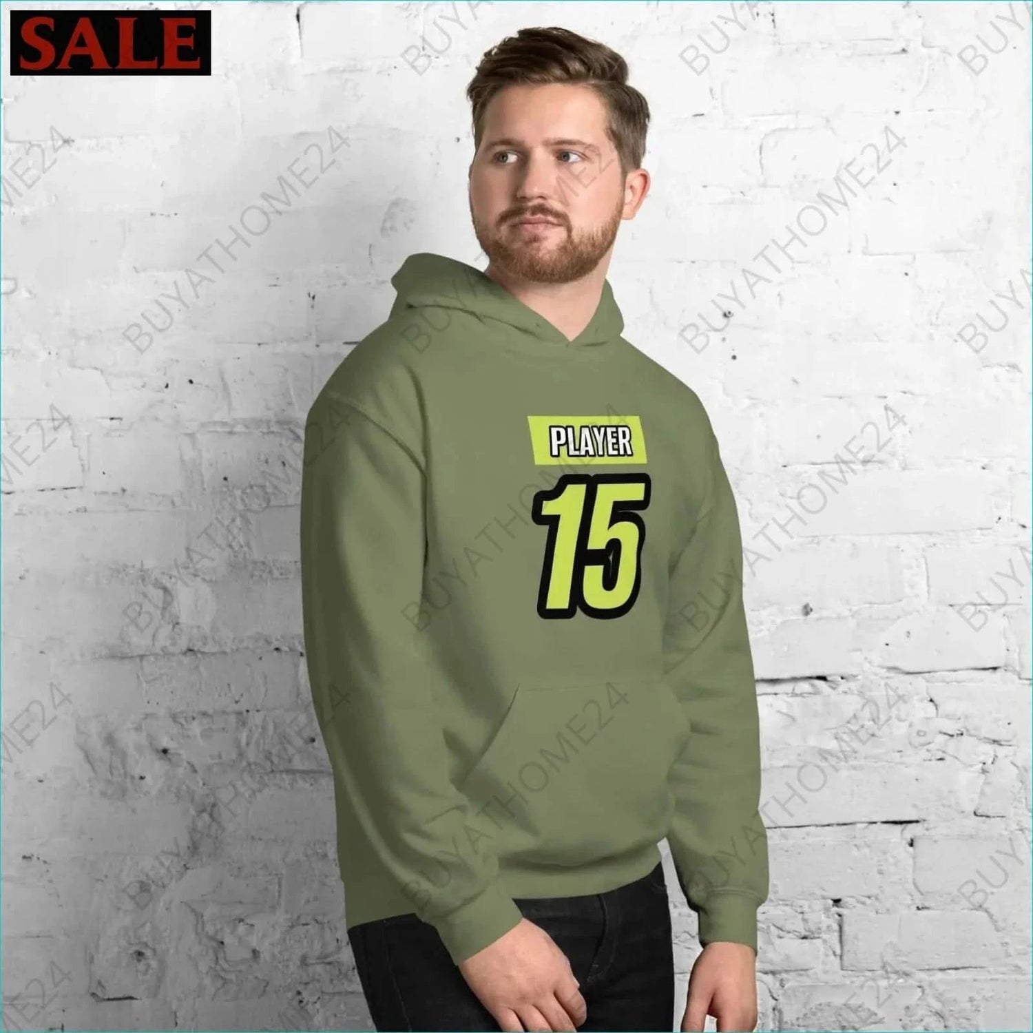 Herren Hoodie S-5XL - BUYATHOME24 - Hoodiedruck - GERMANY - HERRENMODE, Hoodie