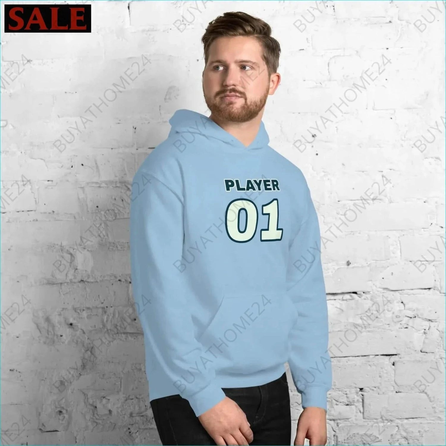 Herren Hoodie S-5XL - BUYATHOME24 - Hoodiedruck - GERMANY - HERRENMODE, Hoodie