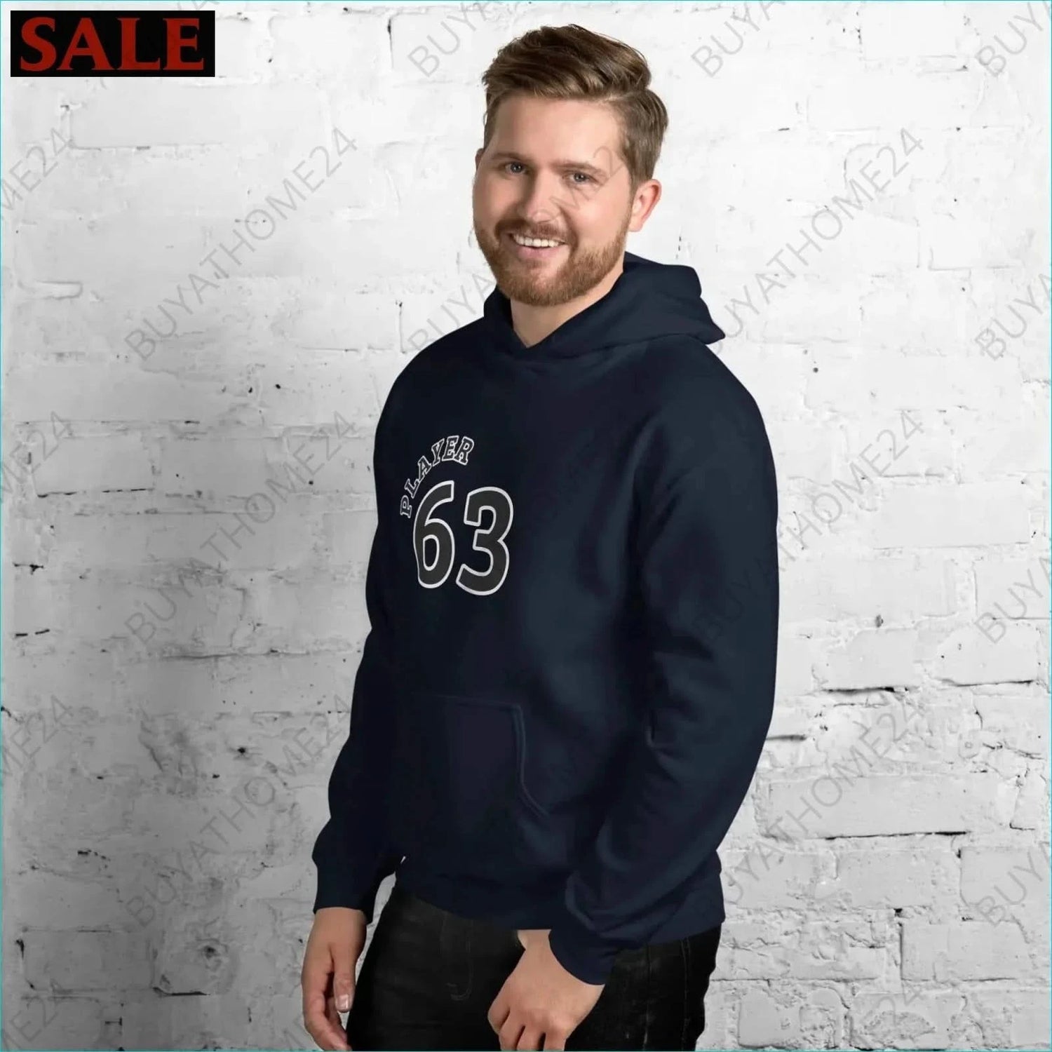 Herren Hoodie S-5XL - BUYATHOME24 - Hoodiedruck - GERMANY - HERRENMODE, Hoodie