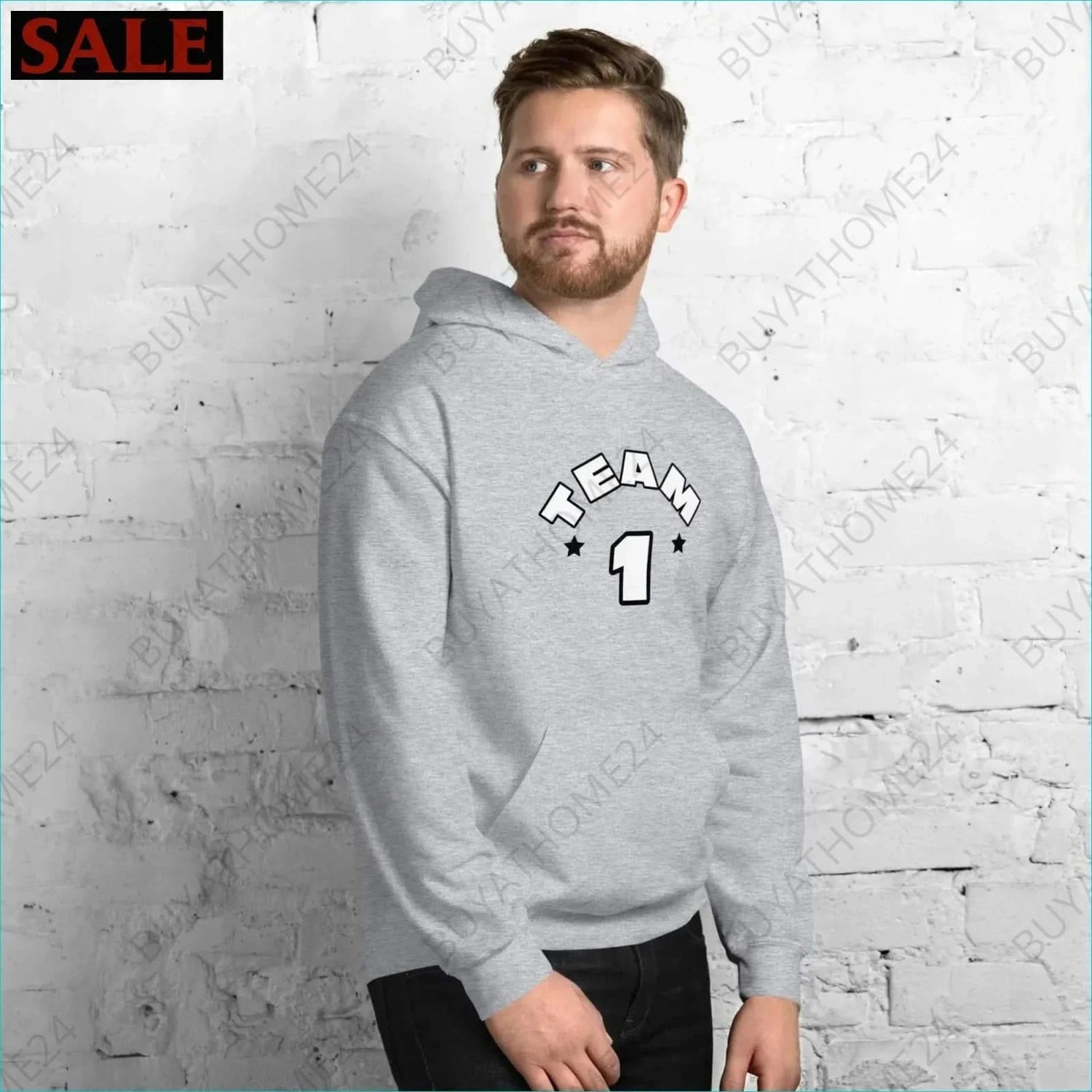 Herren Hoodie S-5XL - BUYATHOME24 - Hoodiedruck - GERMANY - HERRENMODE, Hoodie