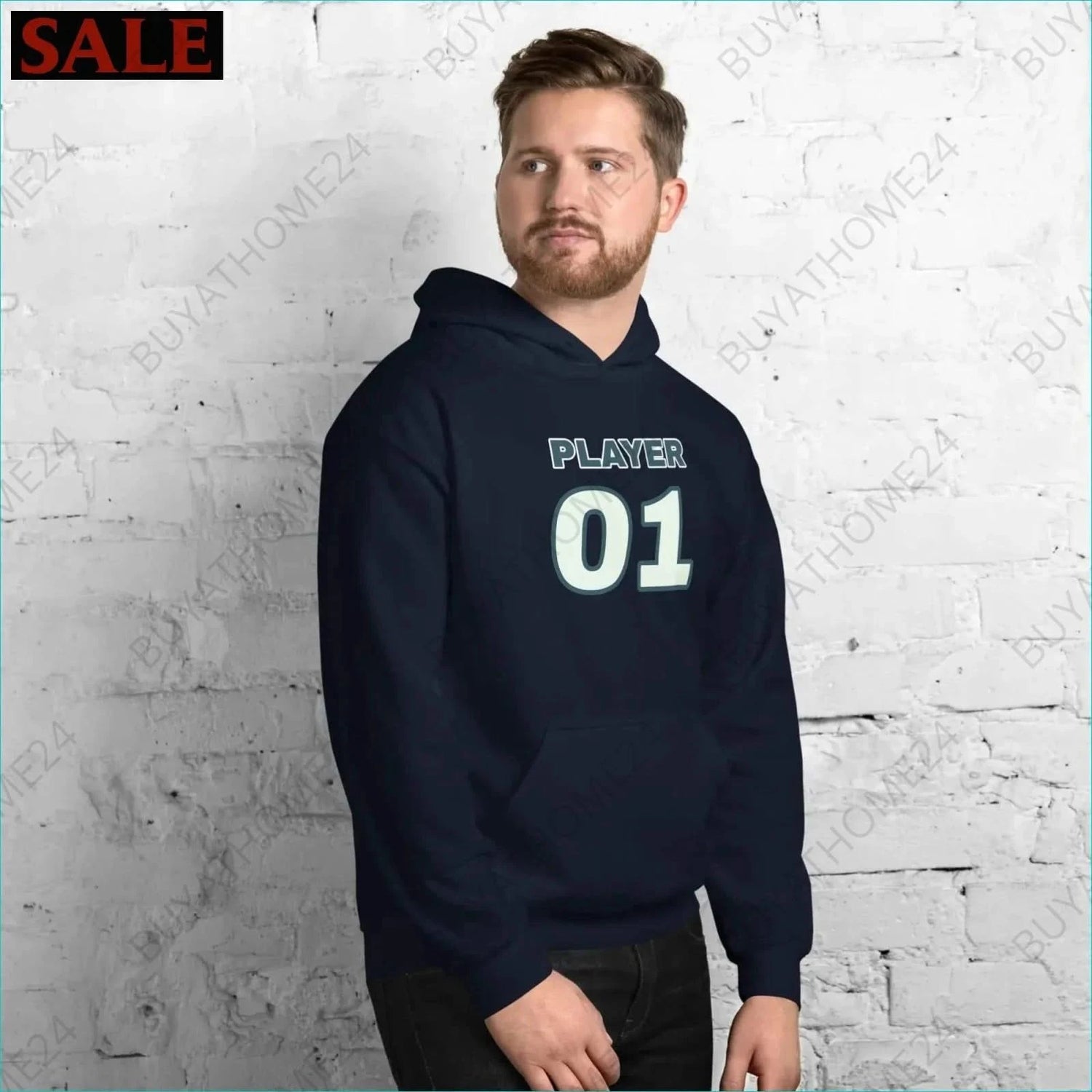 Herren Hoodie S-5XL - BUYATHOME24 - Hoodiedruck - GERMANY - HERRENMODE, Hoodie