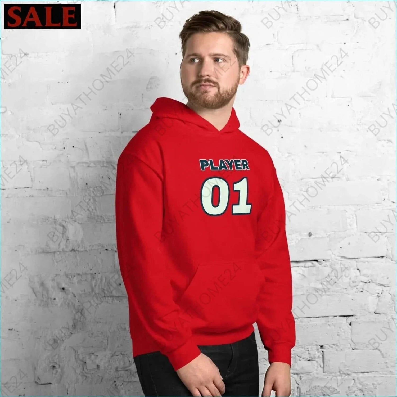 Herren Hoodie S-5XL - BUYATHOME24 - Hoodiedruck - GERMANY - HERRENMODE, Hoodie