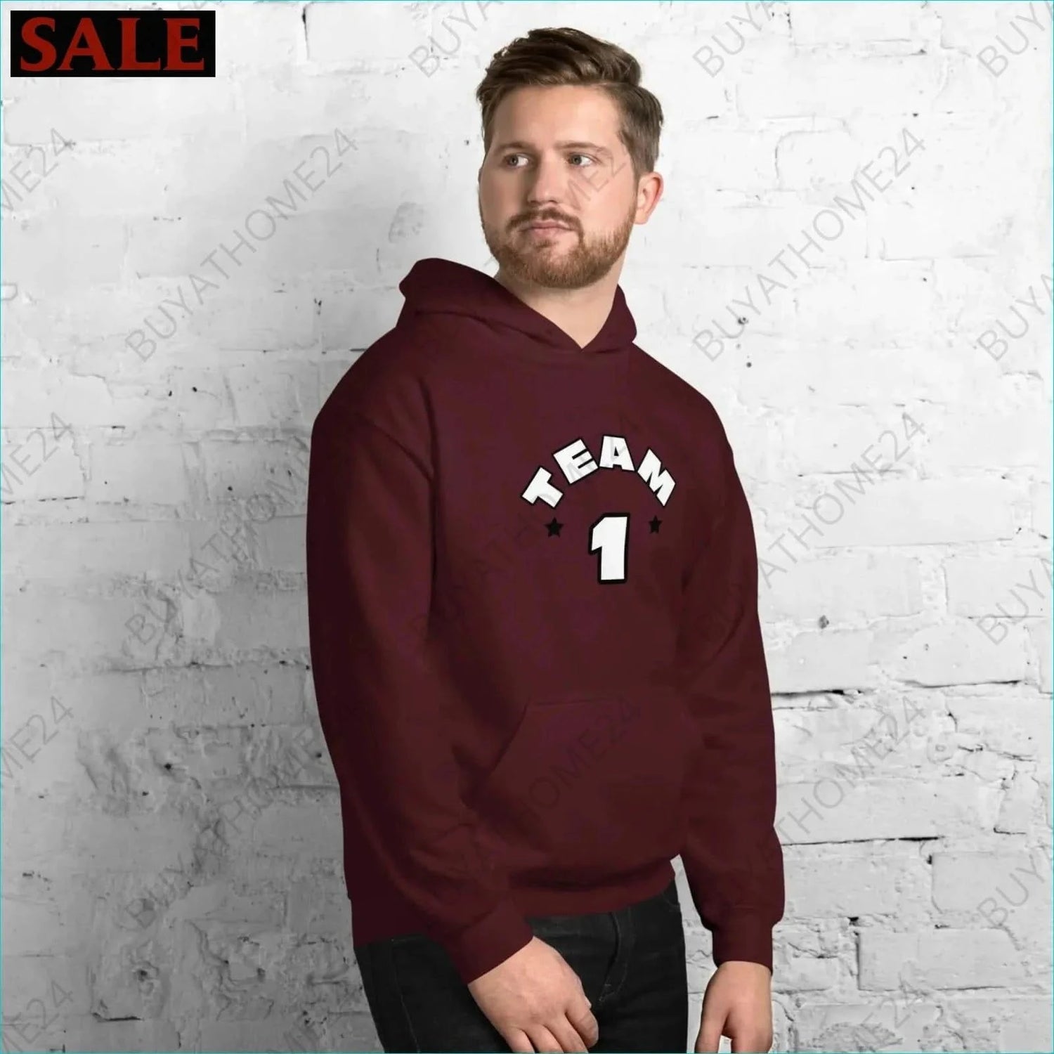 Herren Hoodie S-5XL - BUYATHOME24 - Hoodiedruck - GERMANY - HERRENMODE, Hoodie