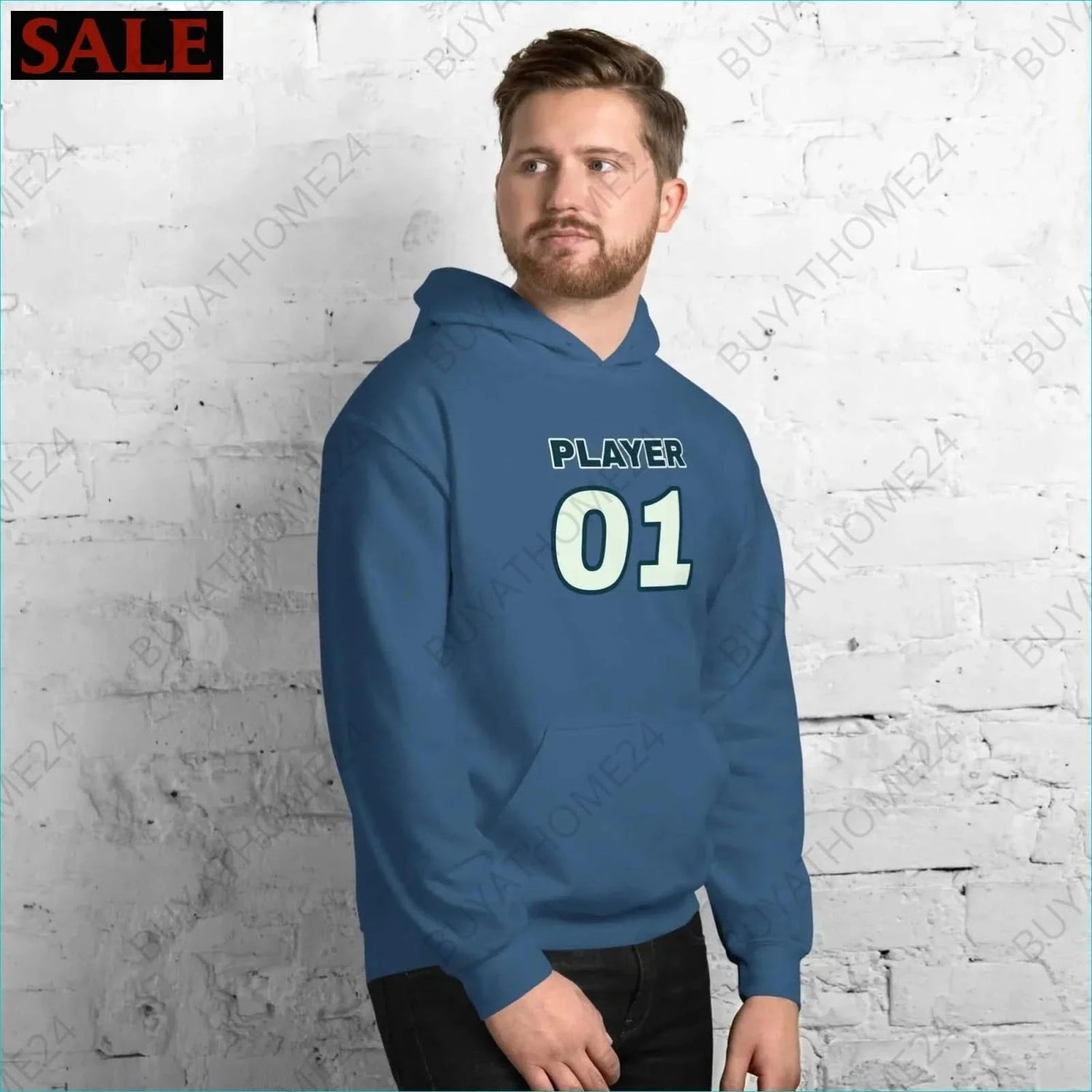 Herren Hoodie S-5XL - BUYATHOME24 - Hoodiedruck - GERMANY - HERRENMODE, Hoodie