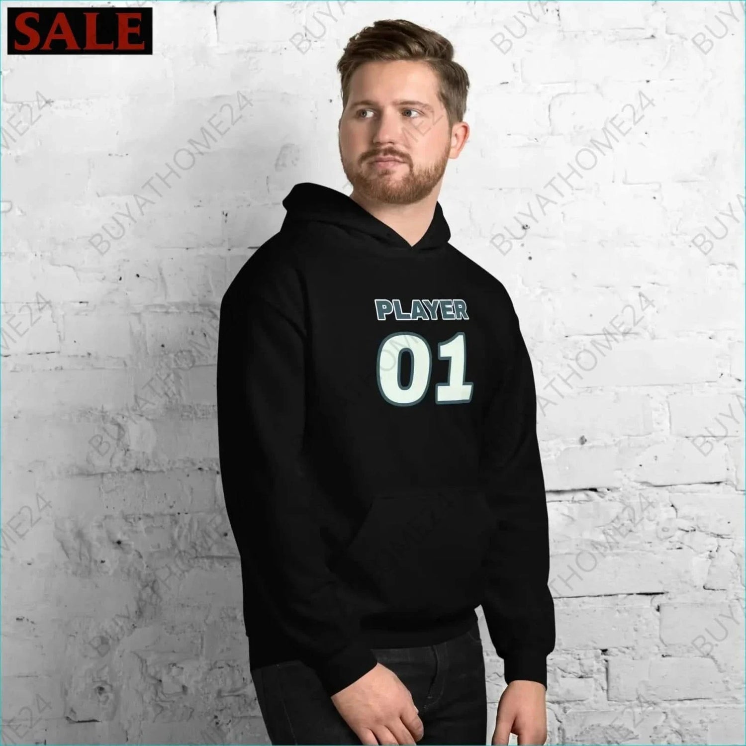 Herren Hoodie S-5XL - BUYATHOME24 - Hoodiedruck - GERMANY - HERRENMODE, Hoodie