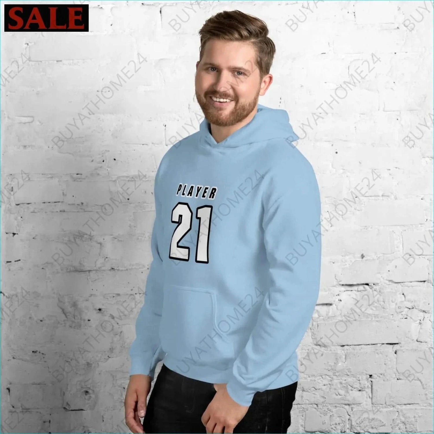 Herren Hoodie S-5XL - BUYATHOME24 - Hoodiedruck - GERMANY - HERRENMODE, Hoodie