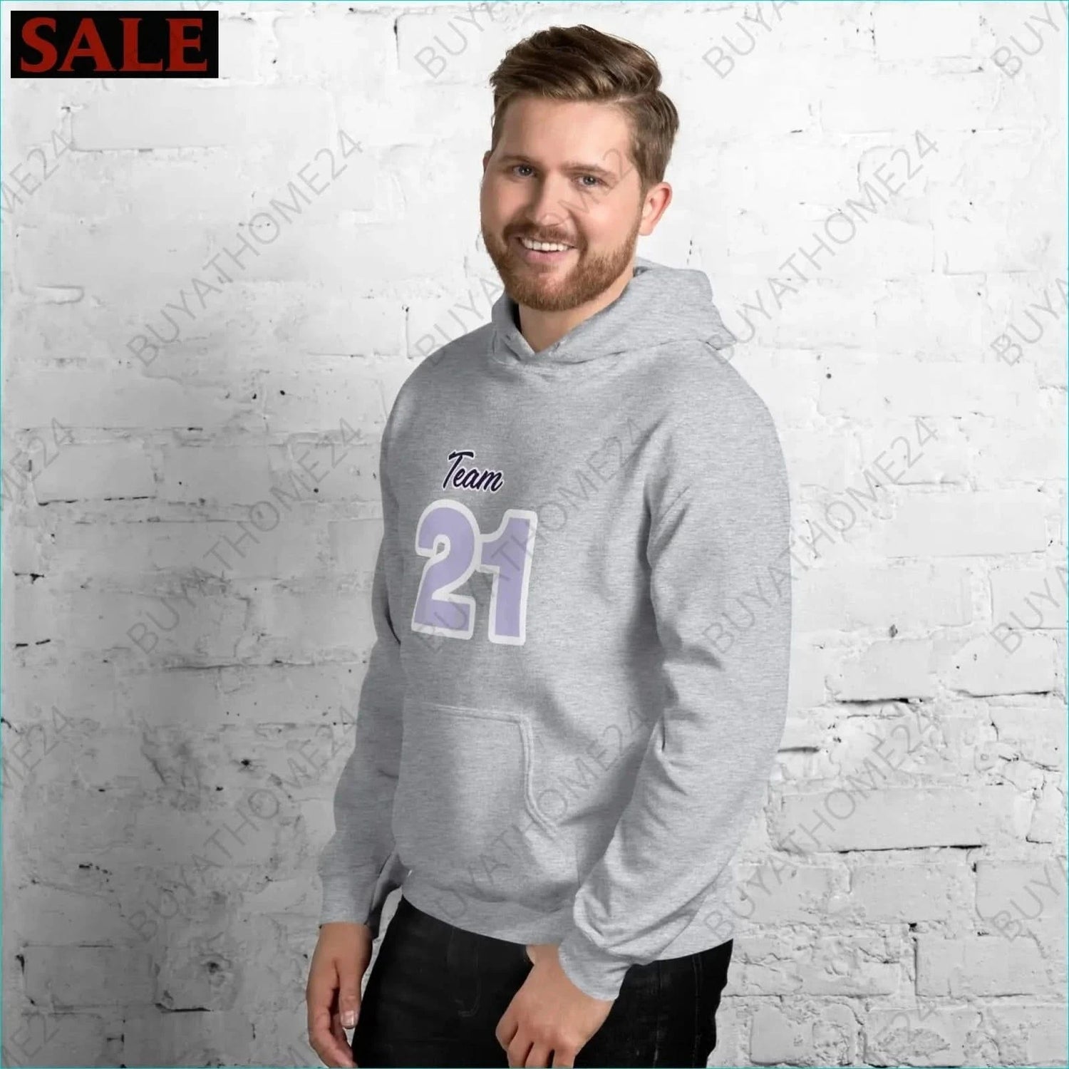 Herren Hoodie S-5XL - BUYATHOME24 - Hoodiedruck - GERMANY - HERRENMODE, Hoodie