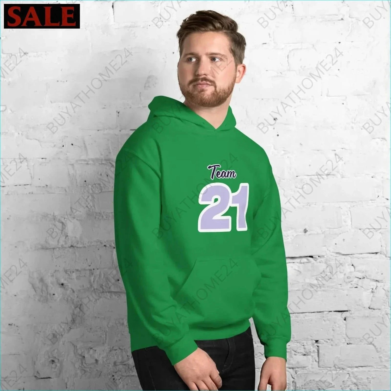 Herren Hoodie S-5XL - BUYATHOME24 - Hoodiedruck - GERMANY - HERRENMODE, Hoodie