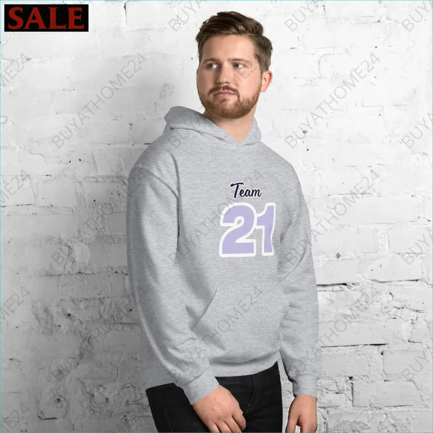 Herren Hoodie S-5XL - BUYATHOME24 - Hoodiedruck - GERMANY - HERRENMODE, Hoodie