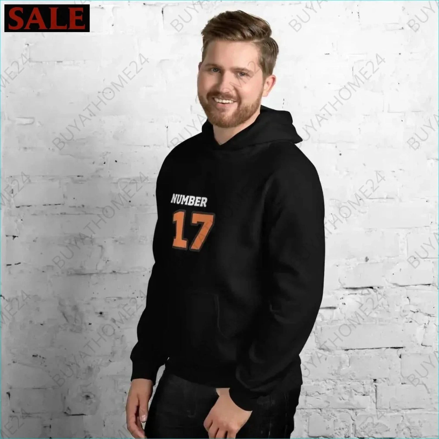 Herren Hoodie S-5XL - BUYATHOME24 - Hoodiedruck - GERMANY - HERRENMODE, Hoodie