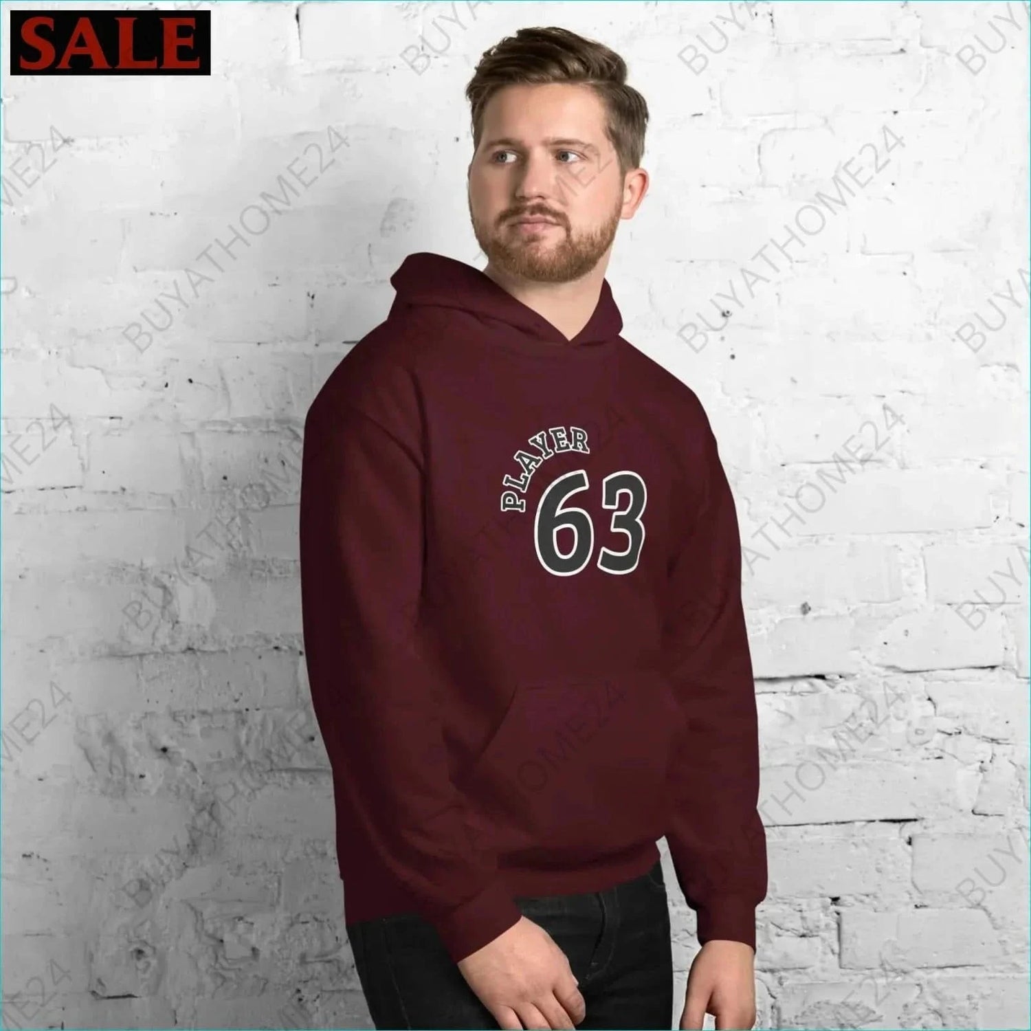 Herren Hoodie S-5XL - BUYATHOME24 - Hoodiedruck - GERMANY - HERRENMODE, Hoodie