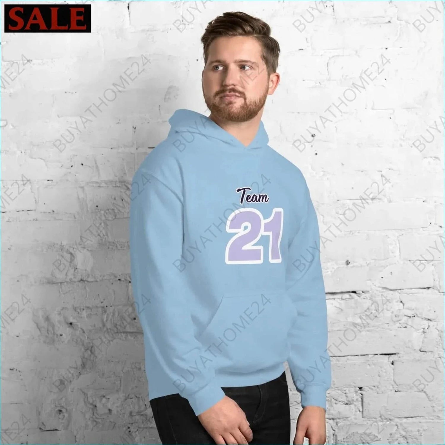 Herren Hoodie S-5XL - BUYATHOME24 - Hoodiedruck - GERMANY - HERRENMODE, Hoodie