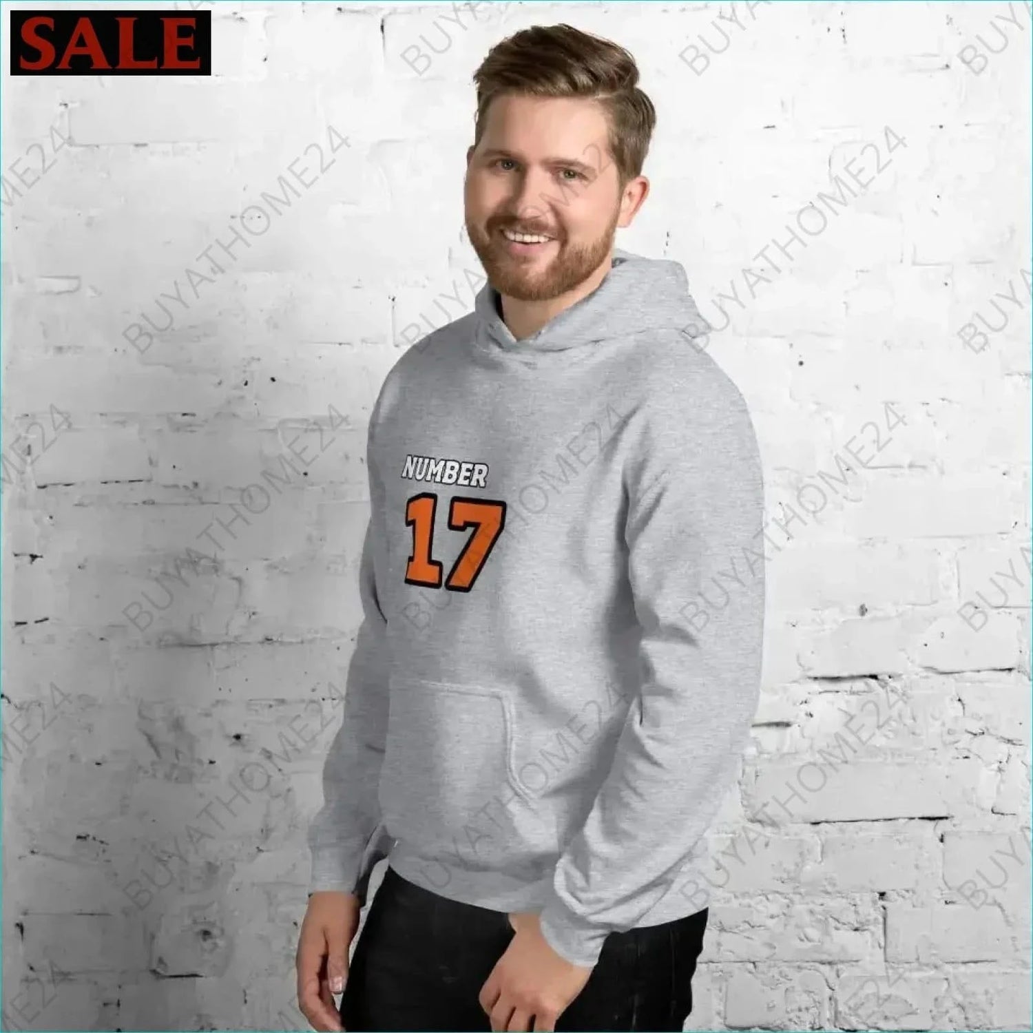 Herren Hoodie S-5XL - BUYATHOME24 - Hoodiedruck - GERMANY - HERRENMODE, Hoodie