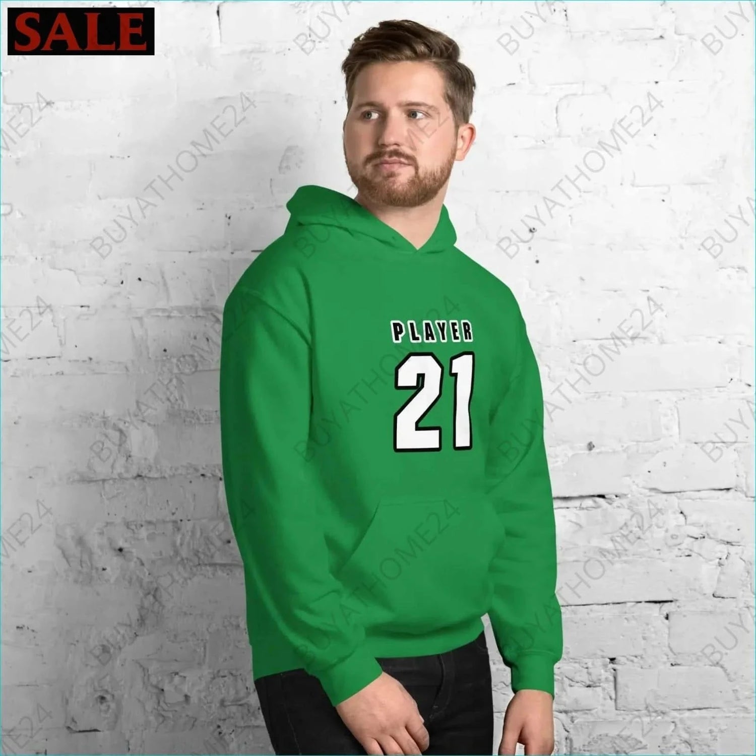 Herren Hoodie S-5XL - BUYATHOME24 - Hoodiedruck - GERMANY - HERRENMODE, Hoodie