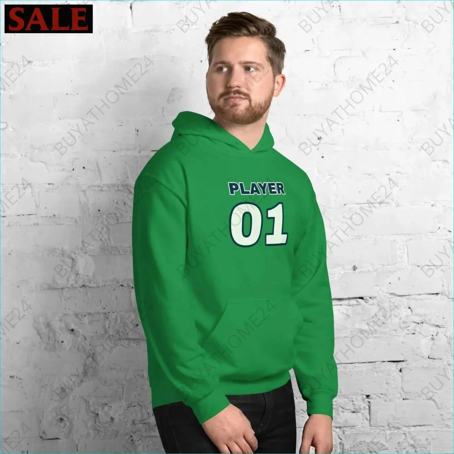 Herren Hoodie S-5XL - BUYATHOME24 - Hoodiedruck - GERMANY - HERRENMODE, Hoodie