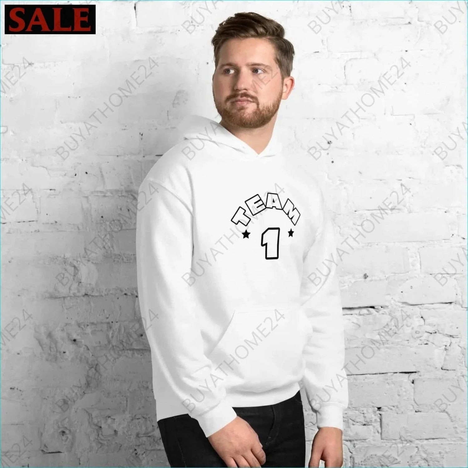 Herren Hoodie S-5XL - BUYATHOME24 - Hoodiedruck - GERMANY - HERRENMODE, Hoodie