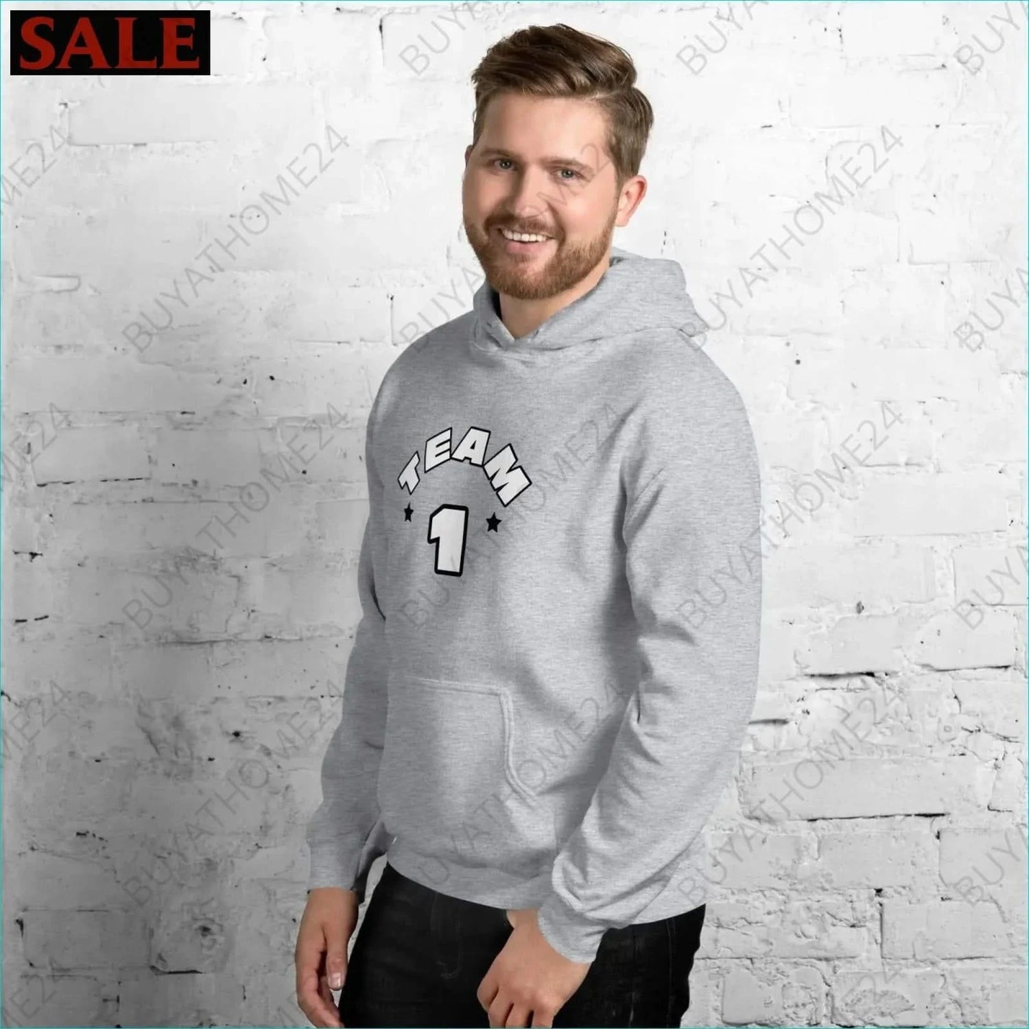 Herren Hoodie S-5XL - BUYATHOME24 - Hoodiedruck - GERMANY - HERRENMODE, Hoodie