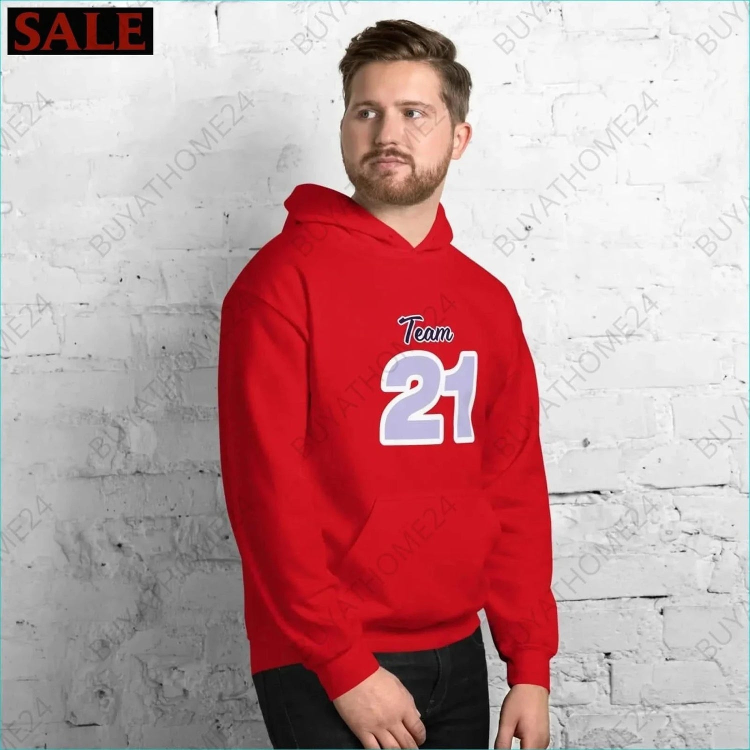 Herren Hoodie S-5XL - BUYATHOME24 - Hoodiedruck - GERMANY - HERRENMODE, Hoodie