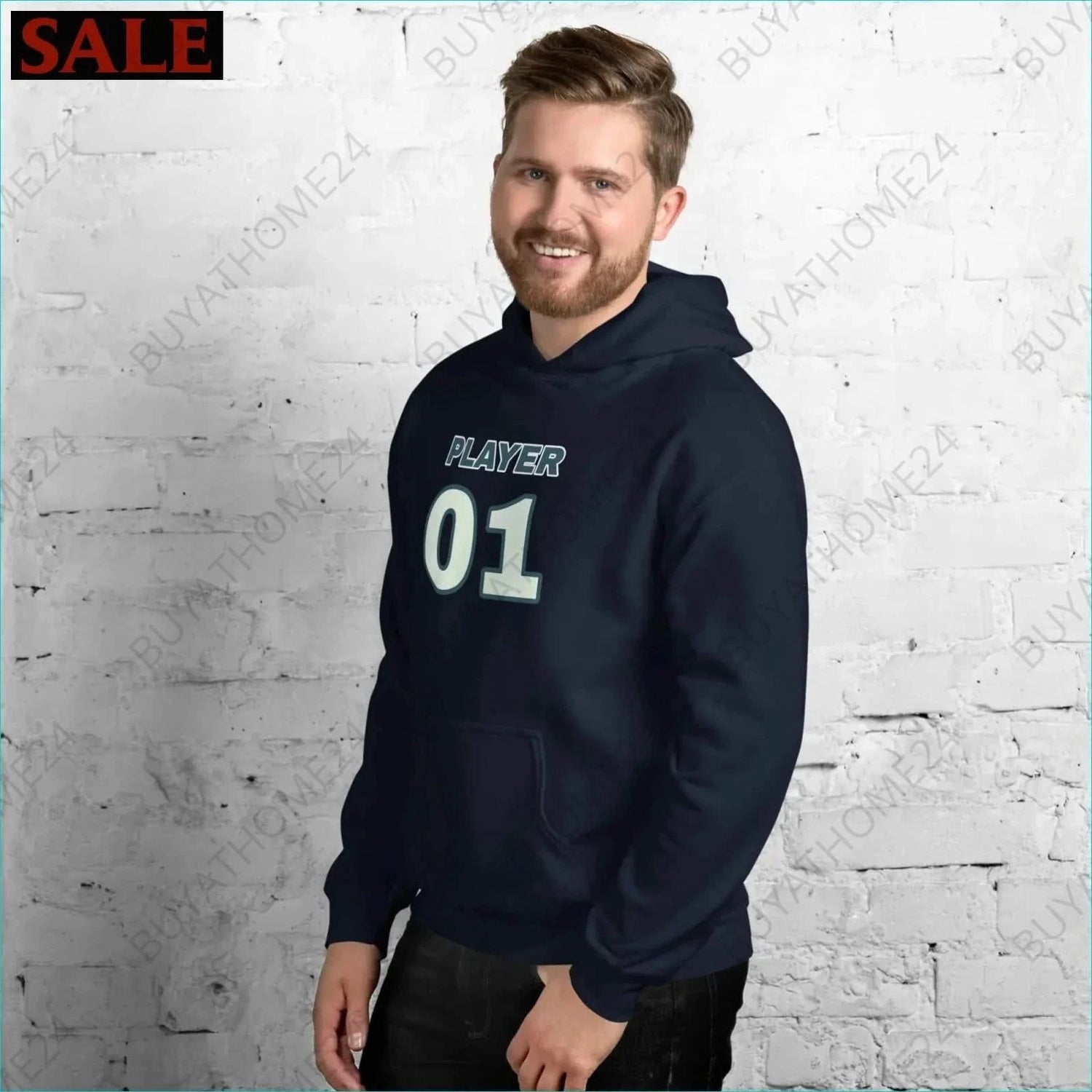 Herren Hoodie S-5XL - BUYATHOME24 - Hoodiedruck - GERMANY - HERRENMODE, Hoodie