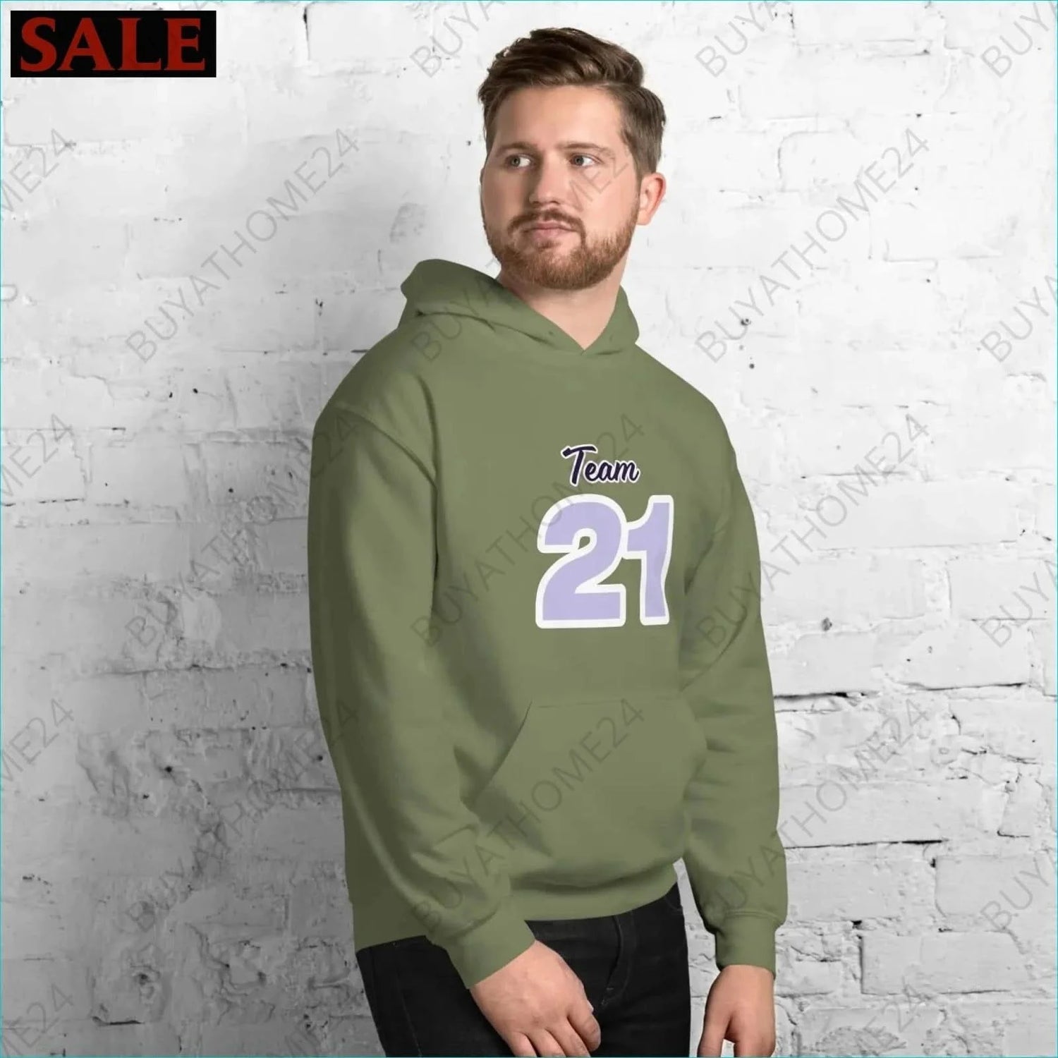 Herren Hoodie S-5XL - BUYATHOME24 - Hoodiedruck - GERMANY - HERRENMODE, Hoodie