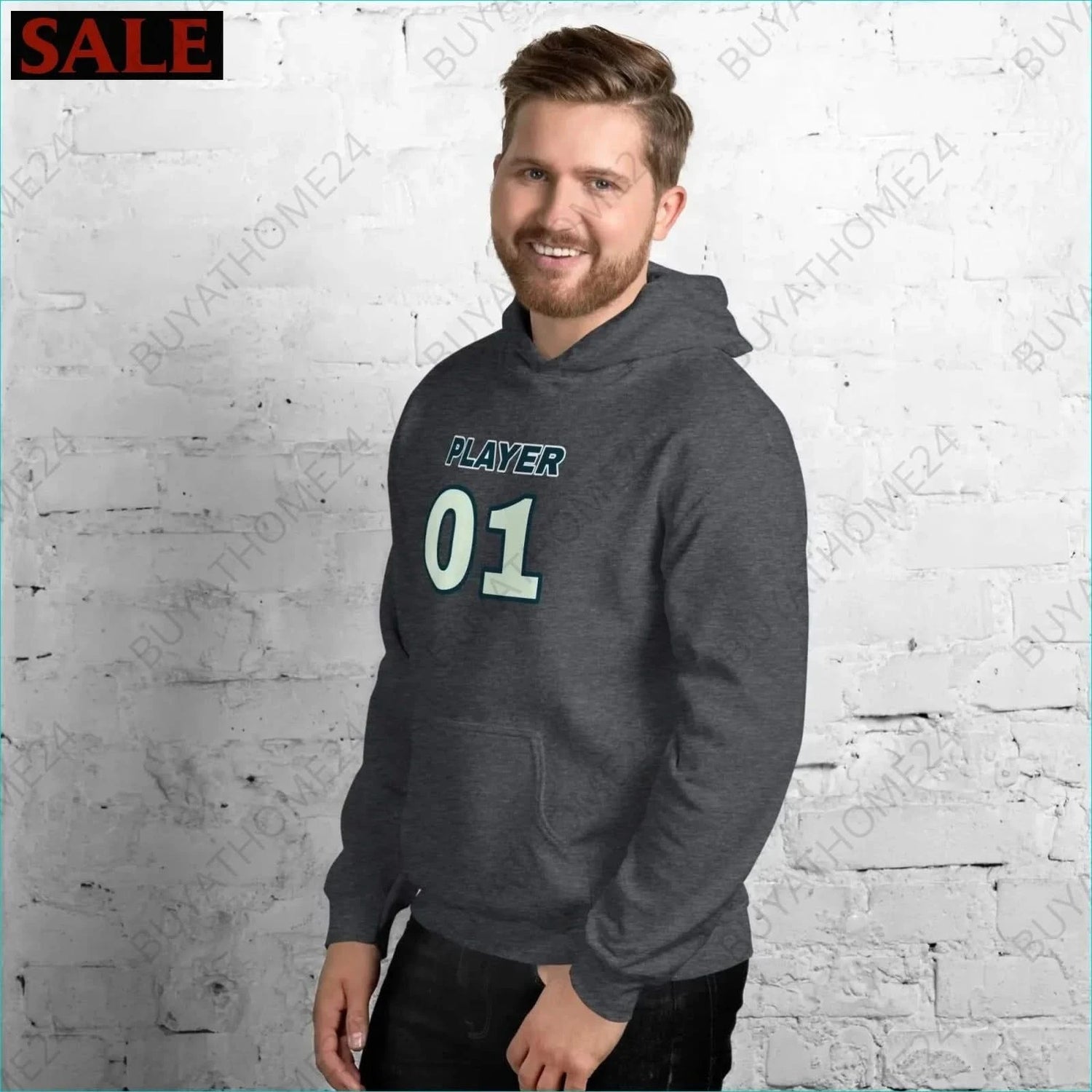 Herren Hoodie S-5XL - BUYATHOME24 - Hoodiedruck - GERMANY - HERRENMODE, Hoodie